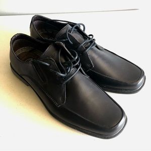 Denver Hayes Quad Comfort Lace Up Dress Shoes Men’s 10 School Work Black EUC